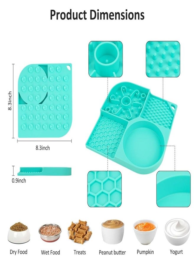 RUPAKADA PET Licking MAT Slow Feeder for Dogs & Cats, Anxiety Relief, Strong Suction Cups, Food Grade Silicone, Flexible & Easy-to-Clean Dog Lick MAT, Perfect for Dogs & Cats(Pack of 1)(Multi Color) - Image 4